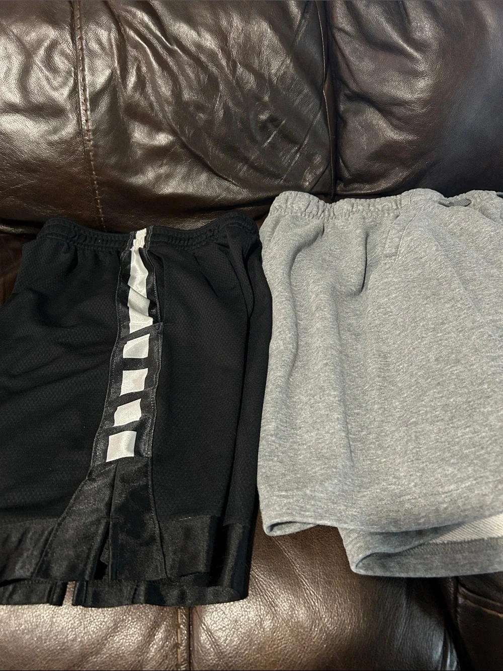 Nike Kids Gray & Black Athletic Shorts Duo